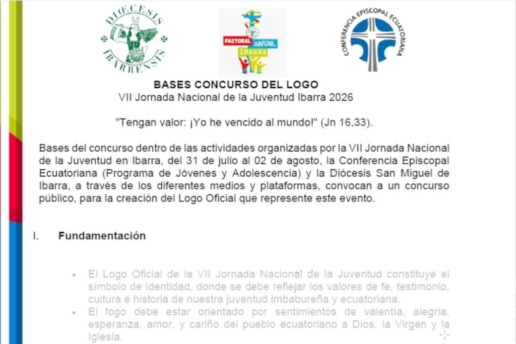 Lanzamiento del Concurso de logotipo, oración e himno para la JNJ 2026